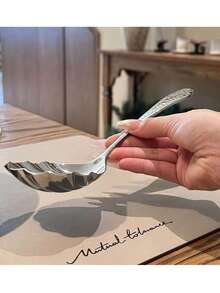 1/2/4件套不锈钢长柄餐勺，适用于餐厅、酒店、婚礼、礼品等场合 - 銀色 - 查看 4