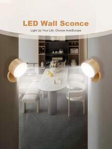 LED Double-Sided Touch Control Wall Lamp, 3 Lighting Modes: White, Warm, Neutral, Suitable For Room, Living Room, Hallway, Corridor, Office, Study, Bedside Nightlight, Wall Lamp & Table Lamp 2-In-1 - Touch Lights - View 5