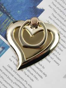 心形镜面指环手机支架，电镀金属指环手机支架，通用型 - 彩色 - 查看 8