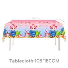 58Pcs Axolotl Birthday Party Supplies Include Happy Birthday Banner-Balloons-Cake Topper-Cupcake Toppers-Tableware For Axolotl Party Decorations - View 5