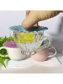 1/3 nắp cốc silicon hình hoa hướng dương, nắp cốc trà và cà phê đa năng bằng silicon. - Nhiều màu - Xem 9