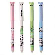 4pcs Animal Erasable Gel Pen Set, Panda Shaped, Suitable For Students, Back To School Gift - Sets - View 12