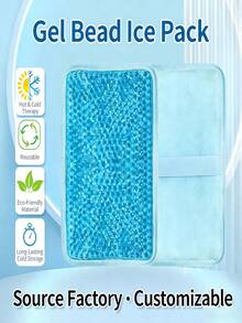 1 túi chườm đá làm mát vật lý, túi chườm lạnh/nóng bằng hạt gel bán chạy nhất, có thể tái sử dụng và mang theo bên mình. - nhiều màu - Xem 2