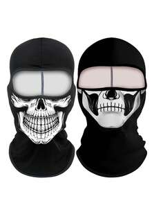 1/2pcs Autumn/Winter Elastic Moisture-Wicking Motorcycle Riding Face Mask, Suitable For Outdoor Activities, Parties, Cosplay,Summer,Beach,Holiday,Festival,Travel - E - View 20