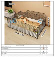 可扩展互锁式宠物游戏围栏，适用于兔子、豚鼠、小猫、小狗和其他小型动物 - 彩色 - 查看 16