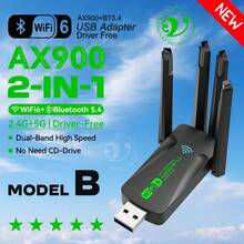 KZ WiFi 6 AX900 USB Adapter, Bluetooth 5.4, Dual-Band 2.4G 5G, 4 Antennas, WiFi6 USB Network Receiver, Plug And Play, Compatible With Windows 10/11 - Multicolor - View 12