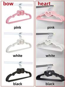 10pcs Pink Butterfly Shaped Plastic Hangers, Creative Student Dorm Clothes Drying Rack, Cute Non-Slip Clothing Hanger - Multicolor - View 11