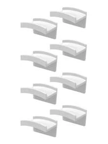 12个/2个自粘式帽子挂钩，适用于墙面，简约帽子架设计，无需钻孔，强力粘性，可悬挂帽子，帽子展示架，适用于客厅、卧室、宿舍、返校用品 - 彩色 - 查看 8