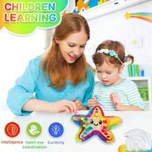 Juguetes sensoriales de clasificación de colores para niños de 1 a 3 años, juego de habilidades motoras finas, juguetes de emparejamiento de colores, juguetes Montessori preescolares para aliviar el estrés, adecuados como regalos (entrega de estilo y color aleatorios) - Multicolor - Ver 7