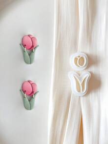 Jewelry Making Kit Peony Daisy Tulip Polymer Clay Cutters Set Heart & Book Shapes Molds For DIY Statement Earrings & Handmade Craft Tool - Sweet Clay Garden - View 4