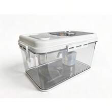 Bread Box For Kitchen Countertop Airtight Bread Storage Container With Lid, Plastic Bread Keeper With Time Tracker, For Homemade Bread, Toast, Loaf And Cookies - White - View 11