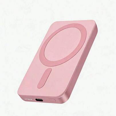 Solid Color Fast Charging Portable Power MagSafe Compatible Portable Charger, 5000mAh/10000mAh Magnetic Power Bank For IPhone 17/16/15/14/13/12, Battery Pack, Spring Easter Mother's Day Birthday Gift, Outdoor Travel Use