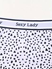 3 Pieces Of Plus Size Women's Boxy Underwear - A Soft And Comfortable High Waisted Tight Fitting Underwear And Panties Suitable For Daily And All Season Wear - 彩色 - 查看 5