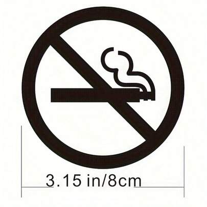 Acrylic No-Smoking Sign, Black No-Smoking Sign, No-Smoking Area Reminder Sign For Shopping Malls, Restaurants, And Public Places, Smoke-Free Zone Warning Icon.