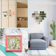 10pcs 3 Inch X 3 Inch Mini Square Acrylic Mirror Stickers, Suitable For DIY Crafts - Multicolor - View 3