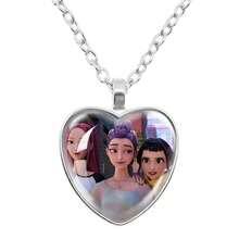 Magical Girl Group Time Gem Heart Necklace - Multicolor - View 8