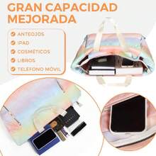 Women's Sports Bag, Waterproof Padded Tote Bag, Puffer Bag With Yoga Mat Pocket, Gym Bag For Women For Gym, Yoga, Travel (Pink), 43460974 - 金色 - 查看 3