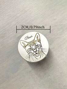 定制宠物肖像袖扣，个性化可爱猫狗图案袖扣，纪念袖扣，个性化不锈钢新郎礼物，宠物爱好者结婚礼物，黑色不锈钢照片打印袖扣，几何圆形男士袖扣，纪念礼物，男士礼物，宠物爱好者礼物，男士时尚首饰 - 彩色 - 查看 8