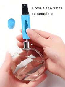 1pc Portable Mini Perfume Atomizer Spray Bottle Set – Refillable Travel Size Fragrance Dispenser For On-The-Go Touch-Ups – Ideal For Carrying Your Favorite Scents In Purses, Pockets, Gym Bags, And During Travel Or Shopping Trips – Leakproof, Easy To Fill, And Perfect For Parties & Everyday Use Back To School Perfume Bottle Accessory For Any Occasion Gift For Women - 1 件黑色 - 查看 3