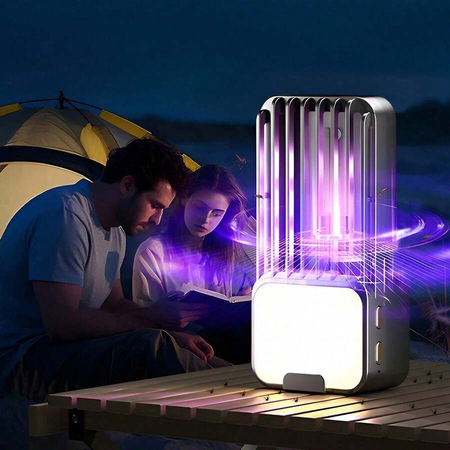 Electric Insect Repeller And Killer - Fly Trap, Physical Mosquito Repellent Fly Killer Mosquito Lamp, Suitable For Warehouse, Garden, Patio, Outdoor Camping Essential (USB Plug-In Model) - A - 查看 1