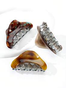 1 chiếc kẹp tóc càng cua lớn màu đỏ bằng nhựa acetate, phụ kiện tạo kiểu tóc thời trang phù hợp cho sử dụng hàng ngày, phụ kiện tóc mùa hè, kẹp tóc đi biển. - Nhiều màu - Xem 9
