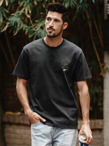 Y2K Oversized Cotton Tshirt For Men And Women Summer Short Sleeve Round Neck Coconut Print Tee Fashion Streetwear Unisex Casual Top - Black - View 6