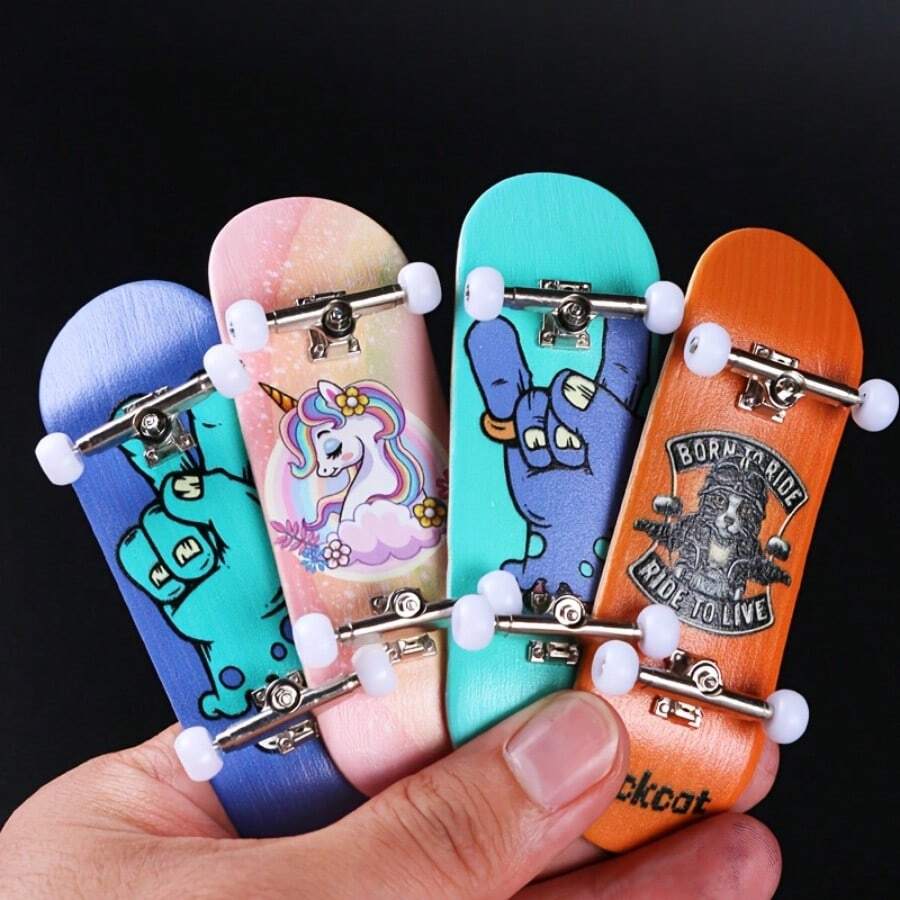 Bộ 1 ván trượt ngón tay chuyên nghiệp kèm dụng cụ, chất liệu gỗ cao cấp, chân đế và bánh xe bền chắc, phù hợp cho người mới bắt đầu. - Nhiều màu - Xem 1