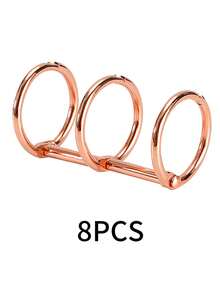 1pc Solid Color 3-Ring Binder Clips, Versatile Binding Accessories For Personalized Planner, Notebook, Calendar - Multicolor - View 26