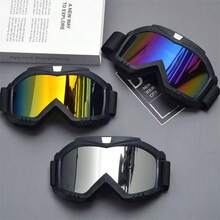 1 Pair Adult Off-Road Motorcycle Goggles, Outdoor Riding Protective Eyewear, Skiing Goggles, Snowmobile Goggles - Multicolor - View 2