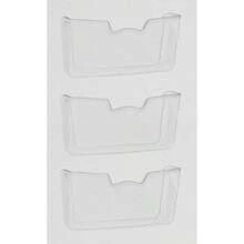 Simple Houseware - Paquete de 3 soportes transparentes para archivos de un solo bolsillo - Por supuesto - Ver 5