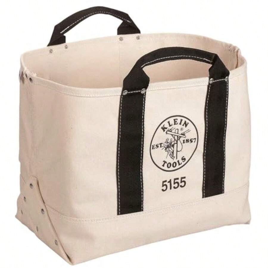Klein Tools 5155 Tool Bag #6 Canvas - Beige Natural - Ver 1