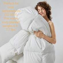 All-Size Quilted Comforter - Your 4-Season Daily Essential & Perfect Wedding/Holiday Gift - White - View 2