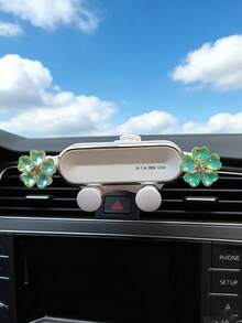 车载手机支架，爱车五瓣花车载支架，车载出风口支架，手机导航固定支架 - 彩色 - 查看 3