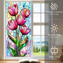 1/5 miếng phim dán cửa sổ mờ họa tiết hoa văn hình học, có thể tháo rời, tự dính, tạo sự riêng tư, thích hợp cho phòng ngủ, phòng khách, phòng tắm, nhà bếp và trang trí nhà cửa. - Hình dán cửa sổ mờ họa tiết hoa - Xem 11