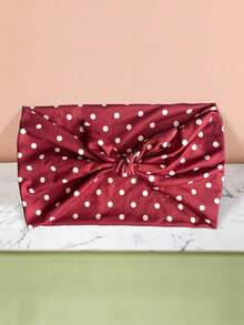 1条全新纯色蝴蝶结波点宽发带，适合日常、节日、运动等场合，防滑透气，弹性运动发带，日常及节日礼物，夏季发饰，沙滩发带，度假吸汗带 - 彩色 - 查看 1