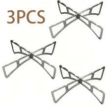 1pc/3pcs Unique Style Steamer Rack, Stainless Steel Steamer Rack, Kitchen Steamer Accessories, Suitable For Air Fryer, Soup Pot, Pressure Cooker, Round Cake Pan, Oven, Stainless Steel Baking Cooling Steam Grill - View 11