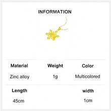 1件畅销闪亮雪花双面项链，精致花朵造型吊坠，女士稀有高端项圈项链，可作礼物 - 彩色 - 查看 6