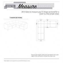 Classic Accessories 55-882-011501-RT Veranda Patio V-Shaped Sectional Sofa Cover V-Shaped - Pebble/Corteza/Tierra - Ver 4