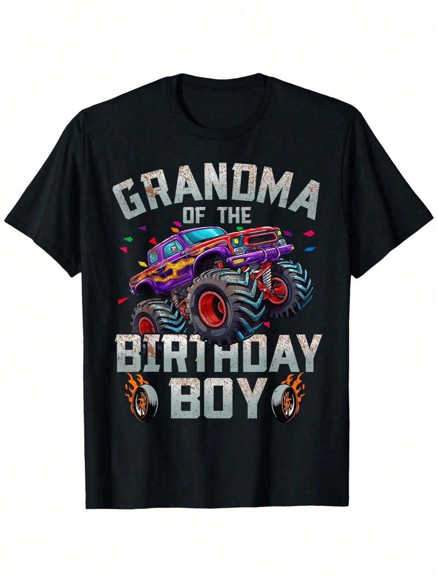 Monster Truck Auntie Monster Truck Are My Jam Truck Lover Men's Summer Casual T-Shirt, Comfortable - Breathable, Soft, Slightly Stretching, Street Hip Hop Style T-Shirt 100% Cotton All-Season Wear Individuality Unisex Top 220g Exclusive T-Shirts For Premium Fans Unisex Casual Short-Sleeved Tees A Must-Have For Fans Suitable For Festivals, Parties, Homewear, Daily Commutes, Back-To-School Outfits And Concert Looks Printed And Shipped In The USA 100% Cotton T-Shirts Opaque, Versatile Basic Tees - Đen 27 - Xem 1