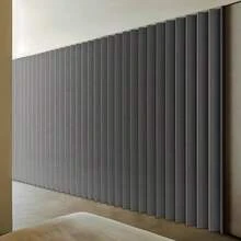 Cortina pliabilă pentru separator de cameră, groasă și de dimensiuni mari, vine cu cârlige cu rulmenți metalici albi, netedă și economisitoare de spațiu, despărțire temporară pentru intimitate - 1 articol - Vizualizare 4