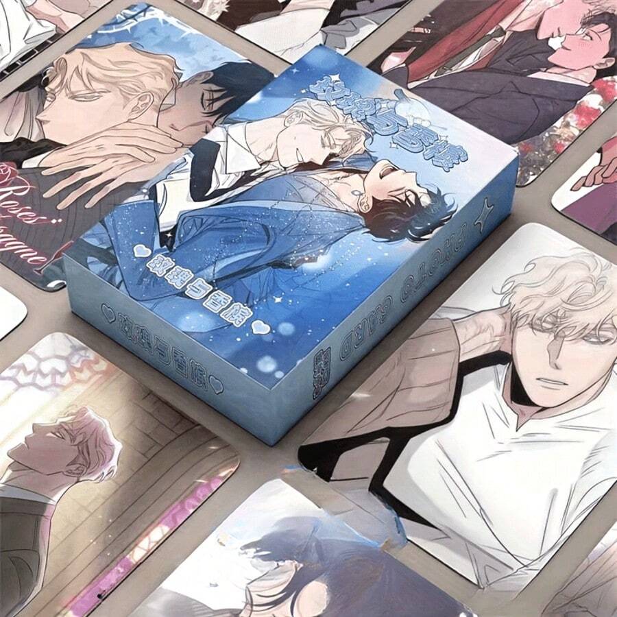 1pc Box Of 50 Sheets High-End Exquisite Unique Patterned Paper, Anime Style, Must-Have Collection For Anime Fans - Multicolor - View 1
