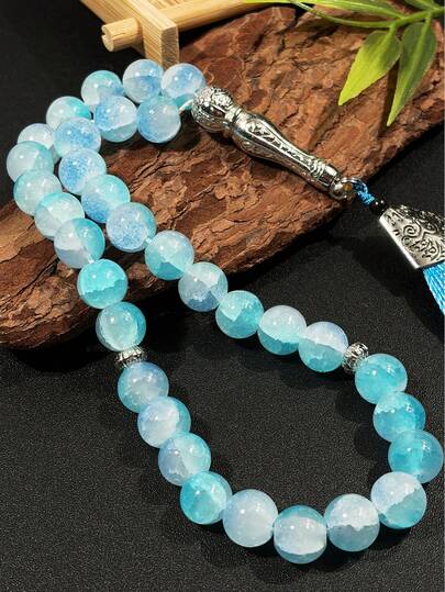 1pc Muslim Tassel 33 Beads High-Quality Prayer Beads, Daily Prayer Holding Rosary