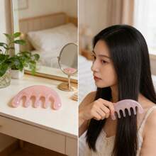 1个树脂按摩梳，头部按摩工具，用于身体放松 - 彩色 - 查看 7