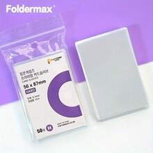 50入 56*87 Mm 韓系高透明卡套，適用於3吋小卡、迷你卡、K-Pop小卡及星專輯，無酸CPP保護套 - 彩色 - 查看 2