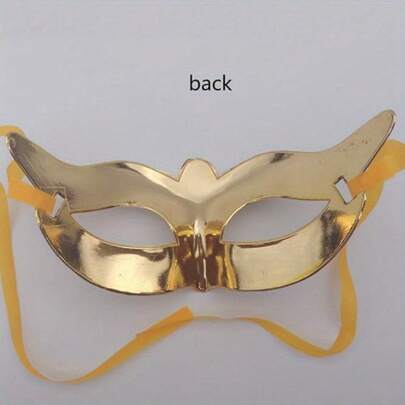 1 Pieza Máscara Veneciana de Carnaval - Máscara de plástico colorida para fiestas, adecuada para bodas, bailes de máscaras, Halloween y celebraciones navideñas | Accesorio cómodo de usar, diseño exquisito sin fuente de alimentación, esencial para fiestas y festivales de adultos