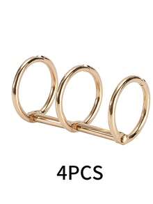1pc Solid Color 3-Ring Binder Clips, Versatile Binding Accessories For Personalized Planner, Notebook, Calendar - Multicolor - View 35