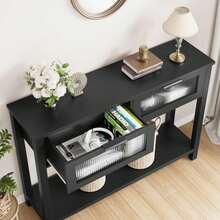 Sofa & Console Tables - Black - View 6
