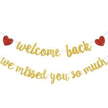 Welcome Back, We Missed You! Glitter Welcome Back Banner, Back To School Decor, Classroom Decoration, Teacher Student First Day Of School Party Supplies - Style 1 - View 7
