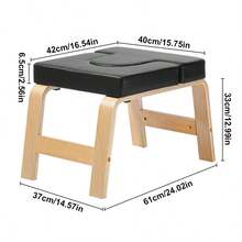 Yoga Headstand Bench Inversion Chair Exercise Workout Fitness Training - Black - View 2