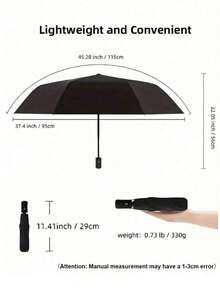 1把防风防水旅行伞，带自动防紫外线伞面，全自动折叠，男女通用，适用于雨雪、夏季阳光、办公室、居家、旅行、返校、户外、花园等场合，是旅行必备、便携必备、海滩必备、毕业季、毕业典礼、毕业礼物、祝贺毕业、毕业派对、户外必备、旅行便携、徒步旅行必备、露营必备、便携工具、夏季必备、夏季便携 - 彩色 - 查看 8